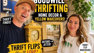 Goodwill Shopping day!  Thrift with me for outdated home decor and then lets paint yellow!