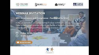 NPO Governance and Compliance | Dullah Omar School for Paralegalism Webinar Series