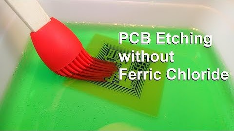 PCB Etching with Vinegar and Hydrogen Peroxide
