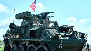 U.s. Army New Air Defense Vehicle | Stryker M-Shorad | Weapons Load And Live Fire