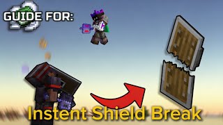 How To Instantly Break Shield Like With Mace In Mojo Pojav Luncher