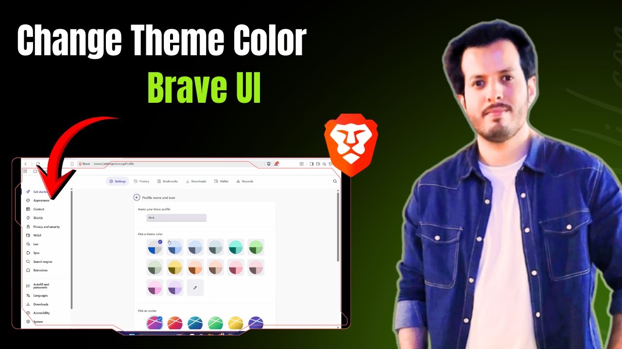 How To Change Theme Color in Brave Browser Easily Step By Step Full ...