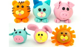 Пластилин для детей Учимся лепить Play Doh For Kids