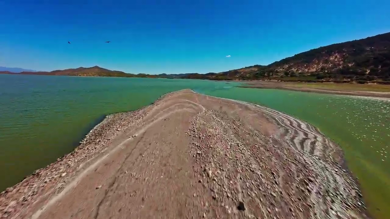 Vuelo sobre el Embalse Convento Viejo, Chimbarongo, VI región de Chile