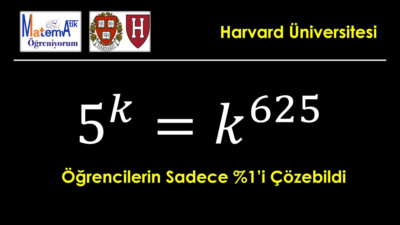 Harvard Üniversitesi'ne kabul sınav sorusu