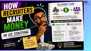 How Recruiters Make Money in US Staffing #money #usstaffing #25thandstaffing