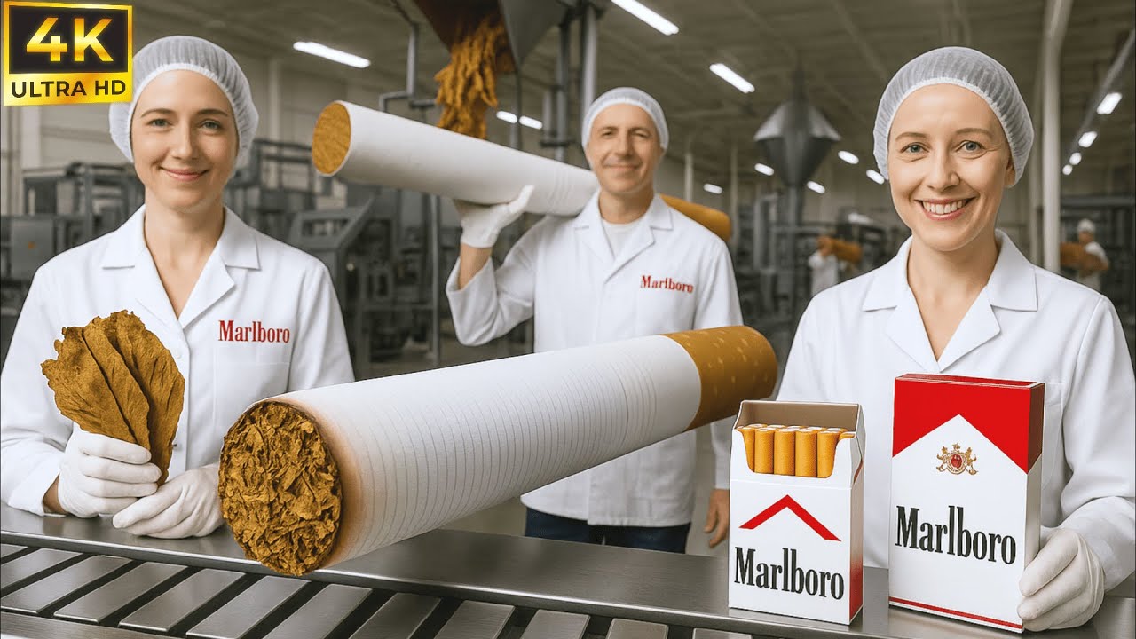 Сигареты Marlboro на фабрике: как это делается | Top Discovery 4k