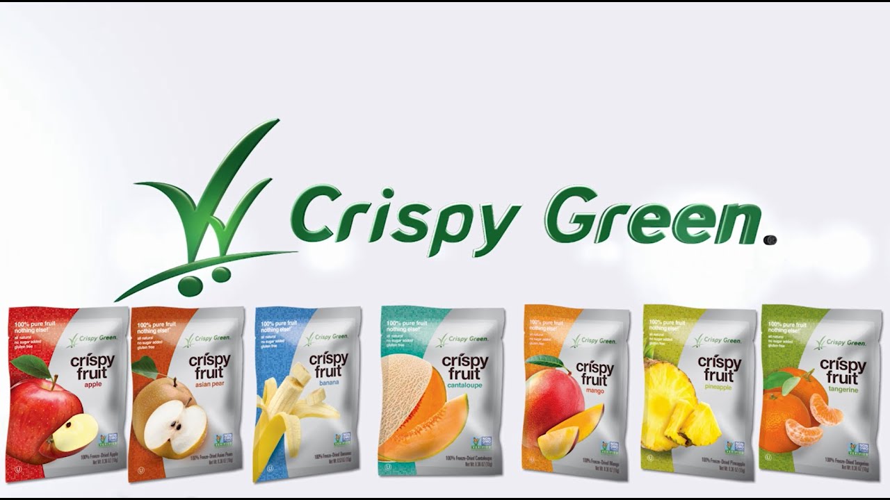 Healthy Freeze Dried Fruit Snacks: Crispy Green - YouTube