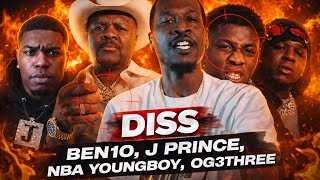 Allstar JR Mob Untied Diss | Ben10, J Prince, NBA YoungBoy & OG 3Three, Ron
