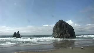 Live: A hot cocoa kind of day at Cannon Beach