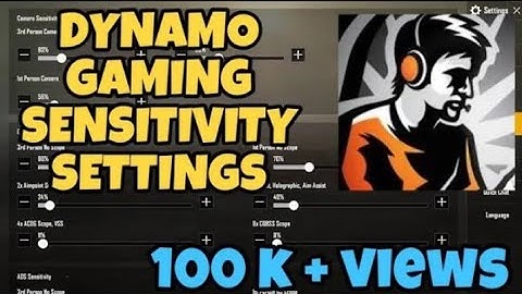 DYNAMO GAMING NEW SENSITIVITY and control SETTINGS REVELED!|Dynamo Gaming Mobile sensitivity setting