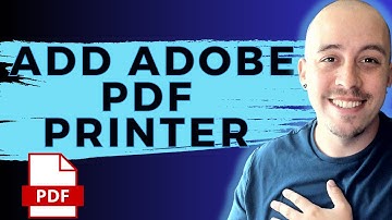 How to add the adobe pdf printer to your computer