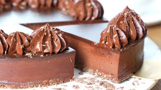 No-Gelatin / No-Egg / 초코 치즈케이크 / Rich and Creamy Chocolate Cheesecake Recipe / 컵 계량 / Easy Recipe