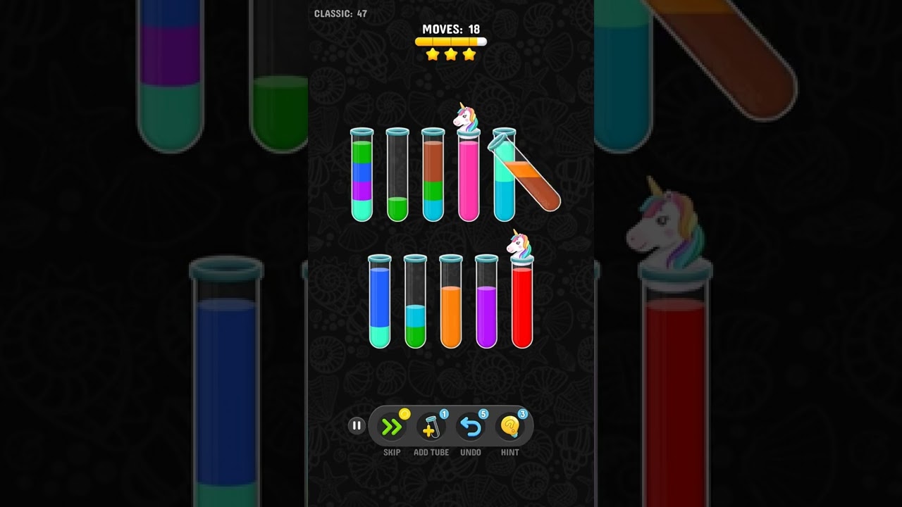 Color water sort 3D level 47