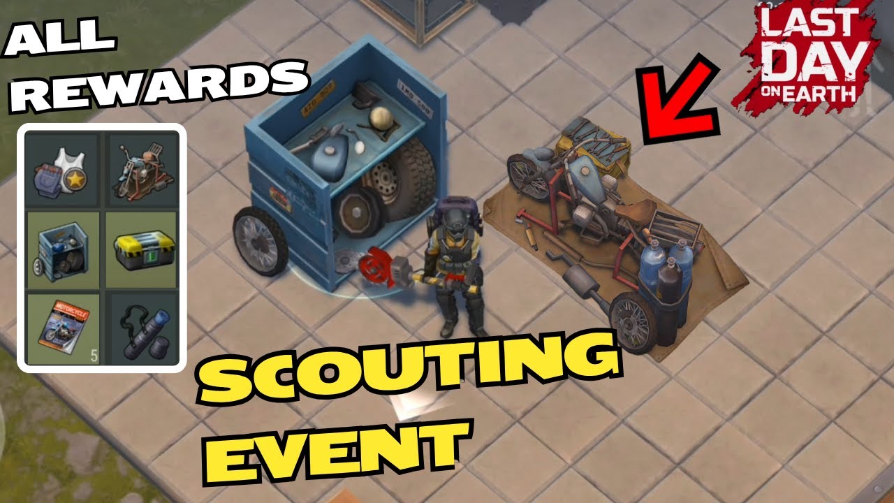 BROKEN CHOPPER - ALL REWARDS FROM THE SCOUTING EVENT - Last Day on Earth