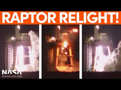 SpaceX Tests Raptor Rapid Relight Capability