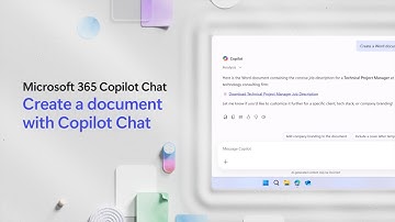 Create a document with Copilot Chat