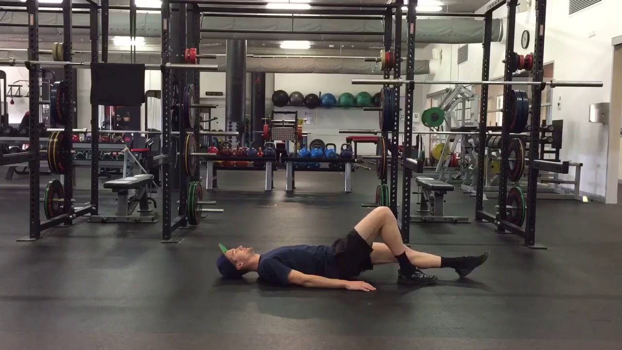 Modified Single Leg Glute Bridge (front leg) - JET Coaching 