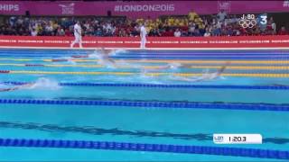 Дарина Зевина 200 backstoke LEN European Swimming Championship London 2016