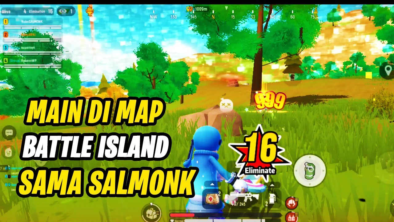 MAIN DI MAP BATTLE ISLAND SAMA SALMONK - SAUSAGE MAN INDONESIA