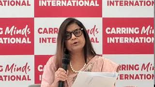 Celebrity Dr. Minu Budhia live from the press meet of Carring Minds International | Friend Animesh Net Worth