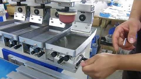 How to adjust pad printing silicone pad and Ink Tray.