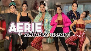 Aerie Haul Aerie OFFLINE Review Kinflyte Bra Review Winter Athleisure Try on Hau