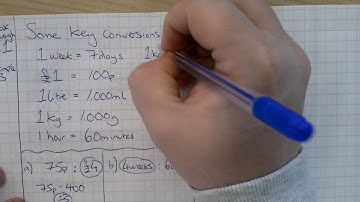 Simplifying Ratios with different units Breakthrough L1 Ex3