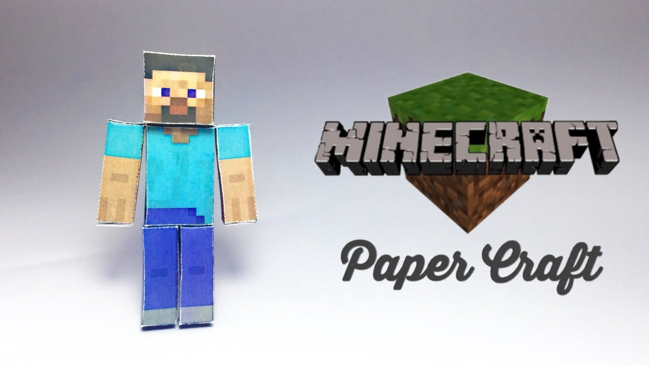 i made this steve papercraft and i also provided the blueprints if you want  to make it yourself : r/Minecraft