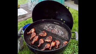 BBQ Chicken Legs On The Weber Kettle