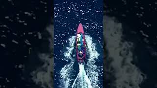 Coast Guard Cutter’s crew interdicting a go fast boat suspected of drug smuggling off of Haiti 2025