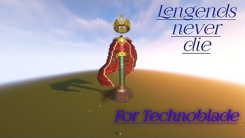 Legends Never Die but every line of the song is a Minecraft item(tribute to Technoblade)