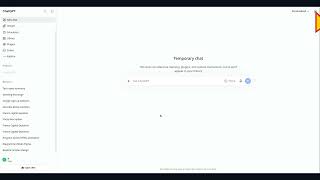 How to Use Temporary Chat in ChatGPT From a PC.
