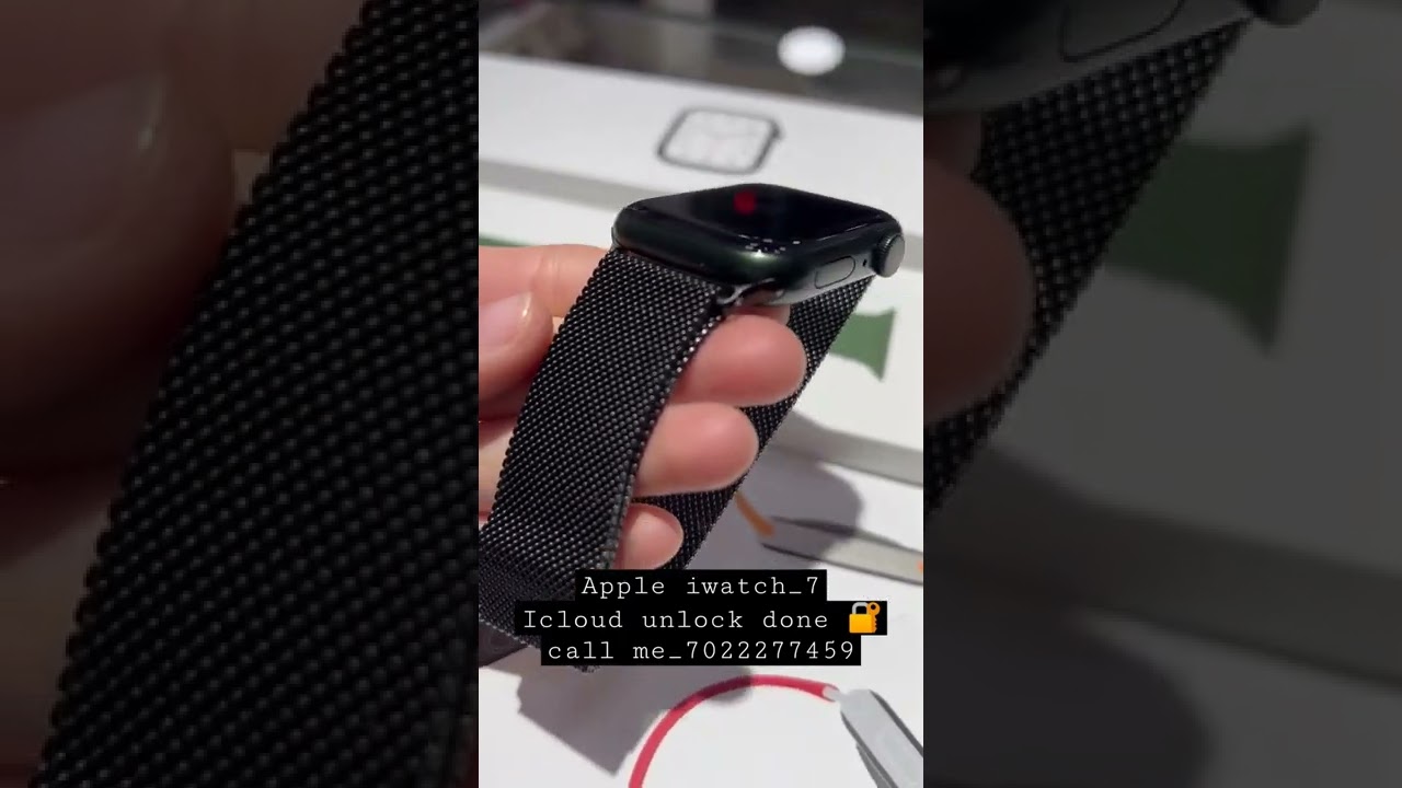 apple iwatch _7 icloud unlock done 🔐 without bill box icloudunlock