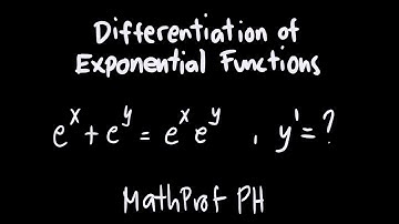 Differentiation of Exponential Functions Differential Calculus Feliciano and Uy Part 7