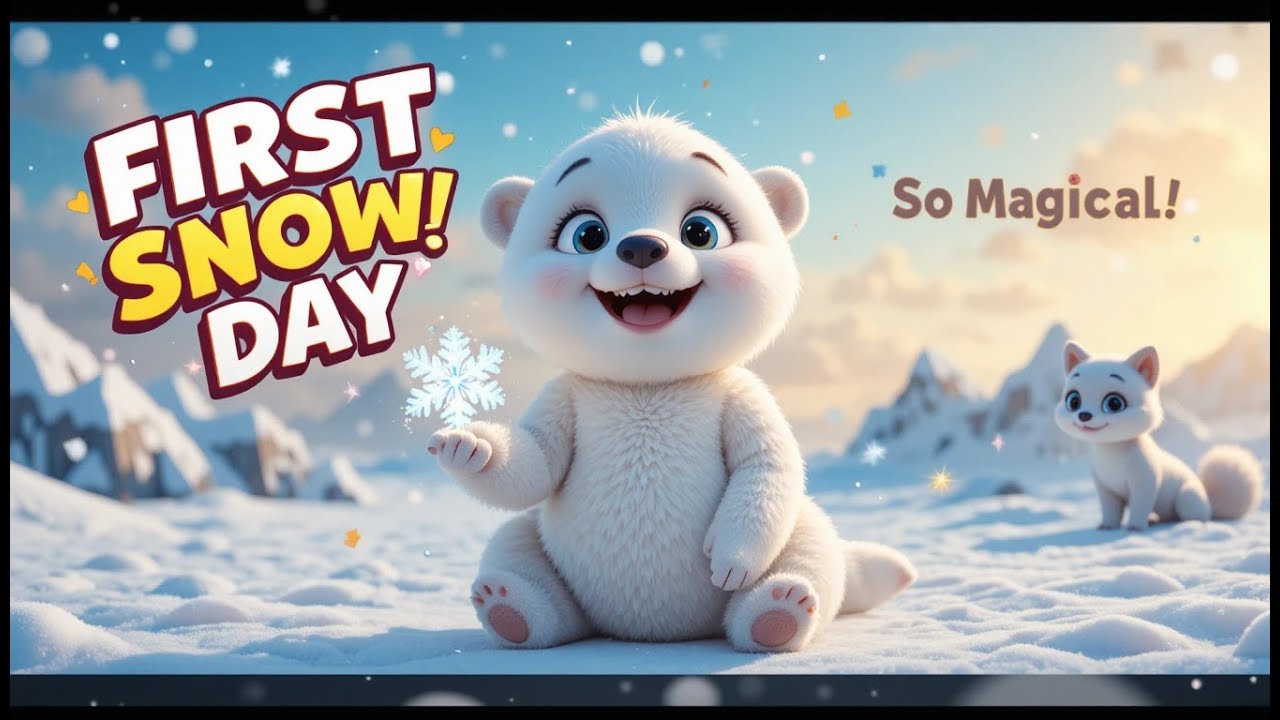 Tumble's First Snow Day ❄️ Cozy Polar Bear Story for Kids