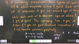 Linear Programming Problem L-02 | 22-05-2026 | Abhay Sir | Math's 12th B7 MHT-CET | VSA