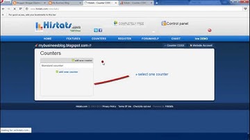 How to Add Visitor Counter in Blogger (Histats)