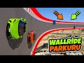 Süper Hızlı Arabalar WallRide Parkurunda Yarışıyor - GTA 5