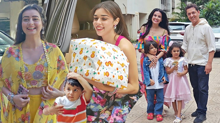 Eisha Singh,Chahat Pandey, Bharti Singh's Son Gola Arrive At Sara's Kids Aizah & Zidane's Birthday