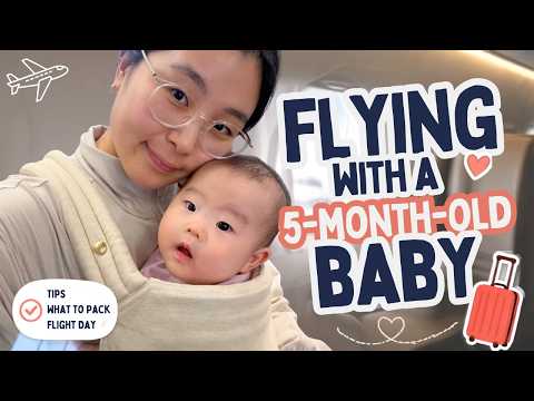Flying With a 5-Month-Old for the FIRST Time ✈️ | Baby Packing Essentials