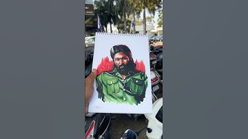 Pushpa 2 Drawing 🔥 #shorts #pushpa #pushpa2 #alluarjun #cinema #drawing #art