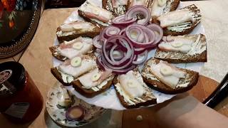Засолка САЛА /по Алтайски/ в рассоле +мужские бутерброды