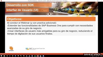 SDK Interfaz Usuario (UI) -  Objetivos del Webinar
