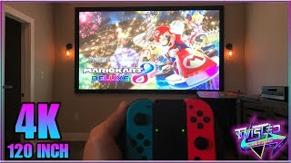Mario Kart 8 Deluxe (4K 120 Inch screen)