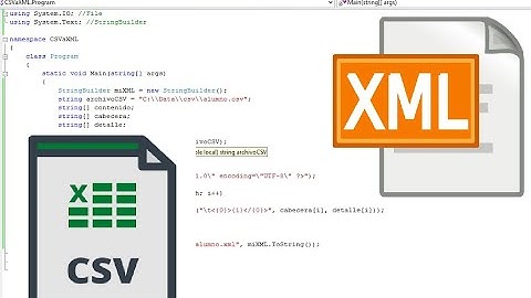 Convertir CSV a XML en C# (Usando librería IO)