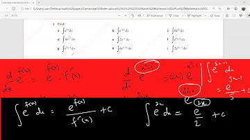 || How to Integrate Exponential Functions?|| A Level Maths P3 Integration.