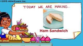 Let's Cook! Life Skills - Kids with Autism - Ham Sandwich