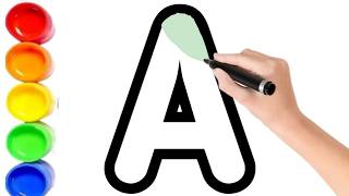 ABC A to Z &amp; Counting 1 to 20 |2D Shapes | Coloring Pages |Rhymes Collection | Preschool Learning,5