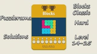 Puzzlerama Solutions - Blocks Classic Hard ( Level 14-25 ) screenshot 5